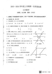 辽宁省沈阳市铁西区2023—-2024学年九年级上学期11月期中数学试题