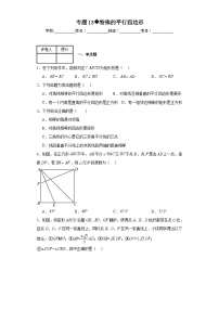 中考数学二轮复习专题13特殊的平行四边形含解析答案