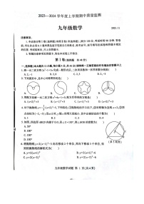 山东省临沂市费县2023-—2024学年九年级上学期数学期中试题