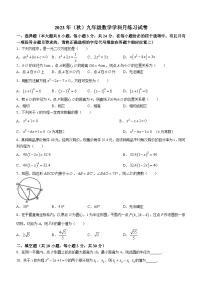 江苏省宿迁市宿豫区三校2023-2024学年九年级上学期10月月考数学试题