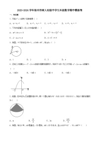 江苏省徐州市树人初级中学2023—2024学年上学期九年级数学期中模拟卷