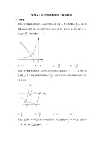 专题6.1 反比例函数综合（能力提升）（原卷+解析版）-2023-2024学年九年级数学上册《同步考点解读•专题训练》（北师大版）