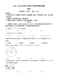 南宁市第十四中学2023-2024学年九年级上学期期中数学试题