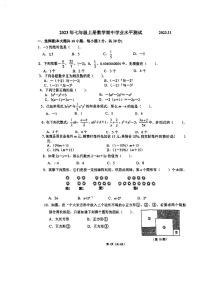 江苏省无锡市经开区2023—2024学年上学期七年级期中数学试卷