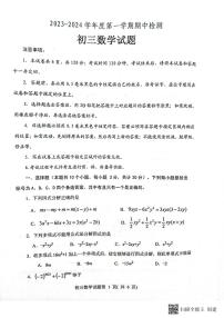 山东省烟台市海阳市2023-2024学年八年级上学期11月期中数学试题