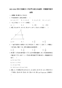 2023-2024学年宁夏银川三中治平分校九年级（上）期中数学试卷（含解析）