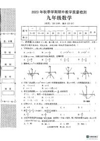 广西壮族自治区贺州市昭平县2023-2024学年九年级上学期11月期中数学试题