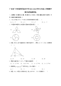 广东省广州市真光中学2023-2024学年九年级上学期期中数学试卷（含答案）