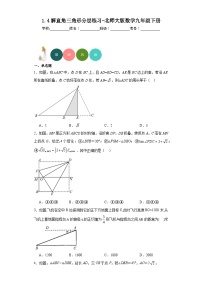 北师大版九年级下册4 解直角三角形复习练习题