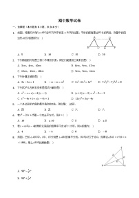 人教版七年级下学期期中数学模拟测试卷2