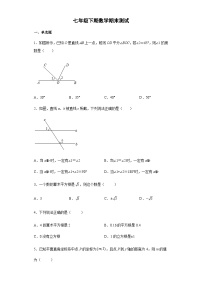 人教版7年级下学期数学期末 课时练01