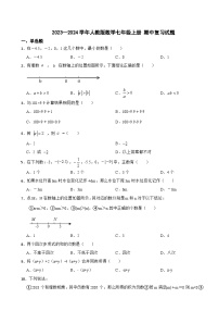 2023—2024学年人教版数学七年级上册+期中复习试题 (1)