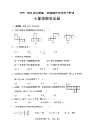 山东省菏泽市巨野县2023-2024学年七年级上学期11月期中数学试题