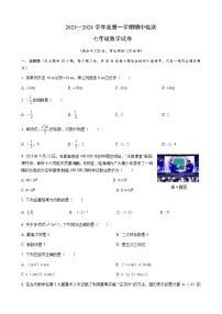 广东省云浮市罗定市2023~2024学年上学期期中检测七年级数学试卷