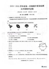 湖北省武汉市江汉区2023-2024学年九年级上学期期中数学试卷