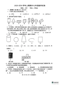 河南省郑州市第八中学2023-2024学年七年级数学上学期期中试卷