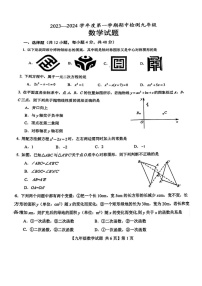 山东省德州市2023-2024学年九年级上学期11月期中数学试题