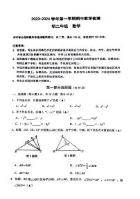 广东省广州市华南师范大学附属中学2023—2024学年上学期八年级数学期中考试卷