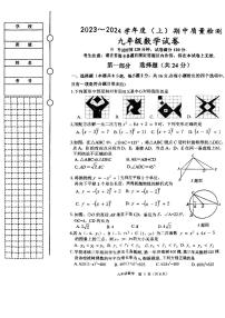 辽宁省铁岭市铁岭县2023-2024学年九年级上学期数学期中试卷