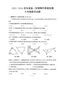 湖北省武汉市硚口区2023-2024学年八年级上学期期中考试数学试题