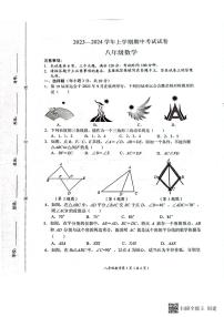 河南省长垣市2023-—2024学年上学期期中考试八年级数学试卷