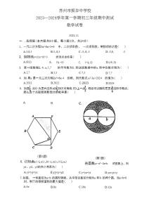 江苏省苏州市振华中学校2023-2024学年九年级上学期期中考试数学试卷