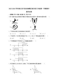 2023-2024学年浙江省宁波市海曙区部分校八年级（上）期中数学试卷（含解析）