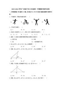 2023-2024学年广西南宁市八年级（上）期中数学试卷（含解析）