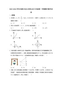 2023-2024学年内蒙古包头市青山区八年级（上）期中数学试卷（含解析）