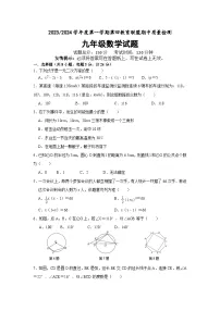 江苏省盐城市东台市第四联盟2023-2024学年九年级上学期11月期中数学试题