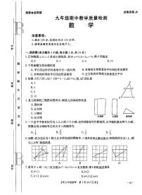 陕西省 西安市部分学校2023-2024学年上学期九年级期中数学试题