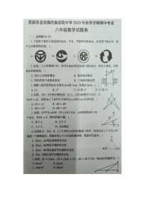 湖北省恩施市龙凤镇民族初级中学2023-2024学年 八年级上学期数学期中试题