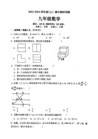 辽宁省沈阳市皇姑区沈阳市虹桥初级中学2023-—2024学年九年级上学期11月期中数学试题