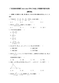 广西贵港市覃塘区2023-2024学年八年级上学期期中数学试卷