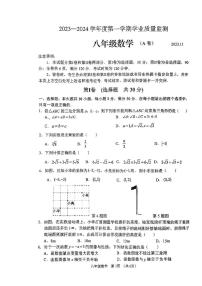 _山东省枣庄市山亭区2023-2024学年上学期期中考试八年级数学试卷