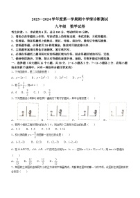 河北省张家口市桥西区2023-2024学年九年级上学期期中数学试题