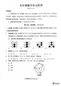 _山东省临沂市沂水县2023-—2024学年九年级上学期期中考试数学试题