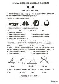 江苏省宿迁市泗阳县2023-—2024学年八年级上学期11月期中数学试题