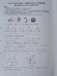 江苏省灌云高级中学少年班2023-2024学年八年级上学期期中数学试卷(2)