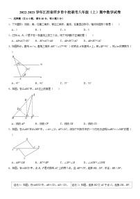 江西省萍乡市十校联考2022-2023学年八年级上学期期中数学试卷