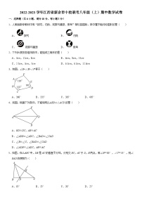 江西省新余市十校联考2022-—2023学年上学期八年级期中数学试卷