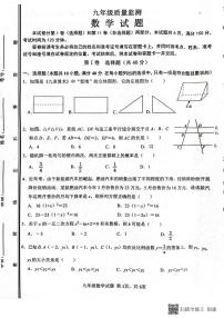 2023.11济南市长清区九年级上学期数学期中考试试题（无答案）