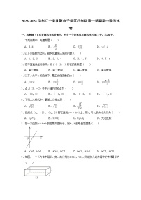 2023-2024学年辽宁省沈阳市于洪区八年级（上）期中数学试卷（含解析）