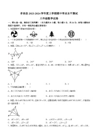 湖北省孝感市孝昌县2023-2024学年八年级上学期期中数学试题