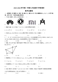 安徽省芜湖市无为市多校联考2023-2024学年九年级上学期期中数学试题