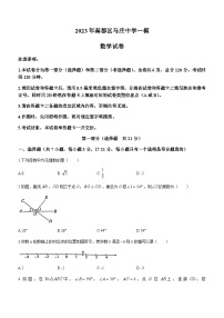 2023年陕西省咸阳市秦都区马庄街道办事处初级中学九年级一模数学试题