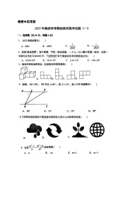 2022-2023济南市山东大学附属中学中考数学模拟试题（一）