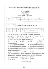 陕西省宝鸡市陈仓区2023-2024学年九年级上学期期中考试数学试卷