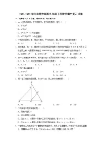 北师大版数学九年级下册 期中测试卷3