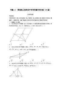 北师大版九年级下册4 解直角三角形综合训练题